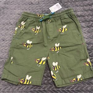 NWT Mini Boden Green Bee Kids' Shorts
